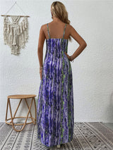 BEAUTIFUL I AM Full Size Printed Scoop Neck Maxi Cami Dress