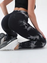 BEAUTIFUL I AM Tie-Dye High Waist Active Wear Leggings