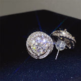 BEAUTIFUL I AM 6 Carat Moissanite Jewelry 925 Sterling Silver Earrings