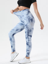 BEAUTIFUL I AM Tie-Dye High Waist Active Wear Leggings