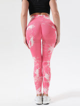 BEAUTIFUL I AM Tie-Dye High Waist Active Wear Leggings