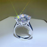 BEAUTIFUL I AM 10 Carat Moissanite 925 Sterling Silver Jewelry Ring