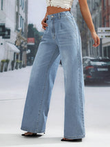 BEAUTIFUL I AM Wide Leg Jeans with Pockets