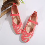 BEAUTIFUL I AM Printed Round Toe Flat Slip-Ons Shoes