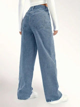 BEAUTIFUL I AM Distressed Wide Leg Jeans