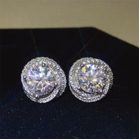 BEAUTIFUL I AM 6 Carat Moissanite Jewelry 925 Sterling Silver Earrings