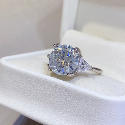 BEAUTIFUL I AM 5 Carat Moissanite Jewelry 925 Sterling Silver Ring