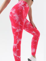 BEAUTIFUL I AM Tie-Dye High Waist Active Wear Leggings