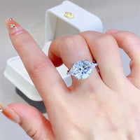 BEAUTIFUL I AM 5 Carat Moissanite Jewelry 925 Sterling Silver Ring