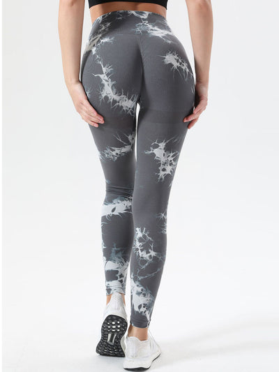 BEAUTIFUL I AM Tie-Dye High Waist Active Wear Leggings