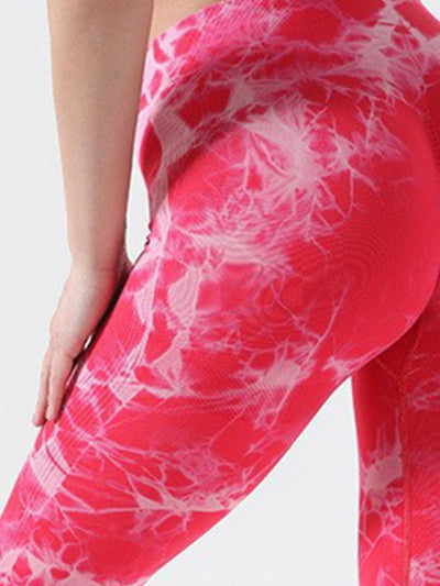 BEAUTIFUL I AM Tie-Dye High Waist Active Wear Leggings