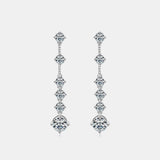 BEAUTIFUL I AM 4 Carat Moissanite Jewelry 925 Sterling Silver Earrings