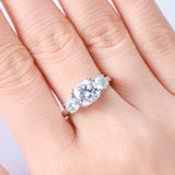 BEAUTIFUL I AM 3.5 Carat Moissanite 925 Sterling Silver Jewelry Ring