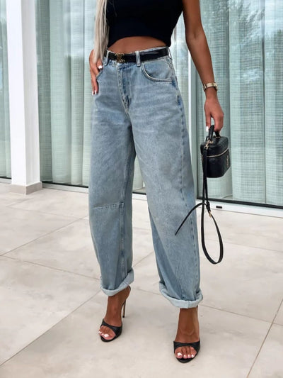 BEAUTIFUL I AM High Waist Wide Leg Jeans