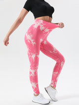 BEAUTIFUL I AM Tie-Dye High Waist Active Wear Leggings