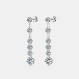 BEAUTIFUL I AM 4 Carat Moissanite Jewelry 925 Sterling Silver Earrings