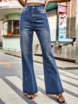 BEAUTIFUL I AM High Rise Bootcut Jeans with Pockets