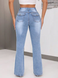 BEAUTIFUL I AM Bootcut Jeans with Pockets