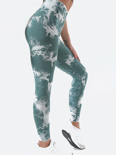 BEAUTIFUL I AM Tie-Dye High Waist Active Wear Leggings