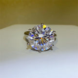 BEAUTIFUL I AM 10 Carat Moissanite 925 Sterling Silver Jewelry Ring