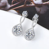 BEAUTIFUL I AM 1 Carat Moissanite Jewelry 925 Sterling Silver Earrings