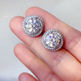 BEAUTIFUL I AM 6 Carat Moissanite Jewelry 925 Sterling Silver Earrings