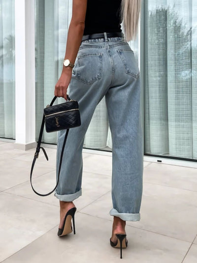 BEAUTIFUL I AM High Waist Wide Leg Jeans