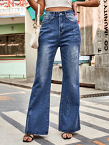 BEAUTIFUL I AM High Rise Bootcut Jeans with Pockets