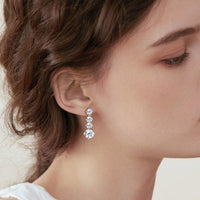 BEAUTIFUL I AM 4 Carat Moissanite Jewelry 925 Sterling Silver Earrings