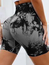 BEAUTIFUL I AM Tie-Dye High Waist Active Wear Shorts