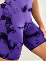 BEAUTIFUL I AM Tie-Dye High Waist Active Wear Shorts