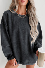 BEAUTIFUL I AM Round Neck Dropped Shoulder Sweatshirt