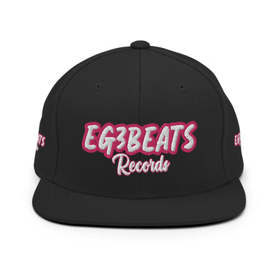 EG3BEATS  RECORDS PINK Snapback Hat