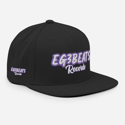 EG3BEATS RECORDS PURPLE Snapback Hat