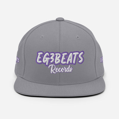 EG3BEATS RECORDS PURPLE Snapback Hat