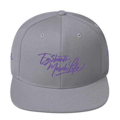 EG3BEATS MERCH LIFE PURPLE Snapback Hat