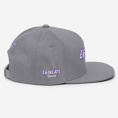 EG3BEATS RECORDS PURPLE Snapback Hat