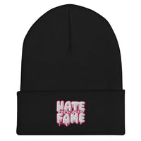 EG3BEATS HATE BECOMES HATE PINK Cuffed Beanie Hat