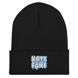 EG3BEATS HATE BECOMES FAME AQUA Cuffed Beanie Hat