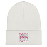 EG3BEATS HATE BECOMES HATE PINK Cuffed Beanie Hat