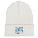 EG3BEATS HATE BECOMES FAME AQUA Cuffed Beanie Hat