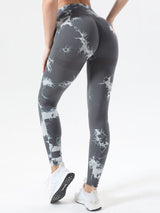 BEAUTIFUL I AM Tie-Dye High Waist Active Wear Leggings