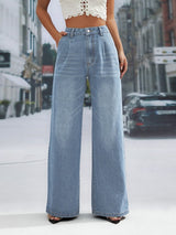 BEAUTIFUL I AM Wide Leg Jeans with Pockets