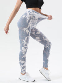 BEAUTIFUL I AM Tie-Dye High Waist Active Wear Leggings