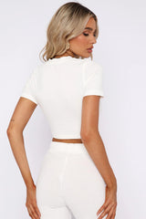 BEAUTIFUL I AM Round Neck Short Sleeve Top and Pants Set