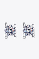 BEAUTIFUL I AM Limitless Love 1 Carat Moissanite Jewelry Stud Earrings