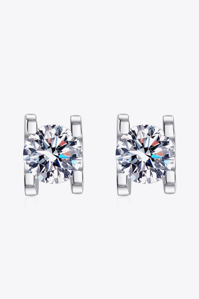 BEAUTIFUL I AM Limitless Love 1 Carat Moissanite Jewelry Stud Earrings