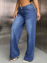 BEAUTIFUL I AM Wide Leg Jeans with Pockets