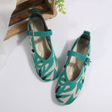 BEAUTIFUL I AM Printed Round Toe Flat Slip-Ons Shoes