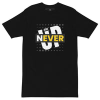 EG3BEATS NEVER GIVE UP Men’s Premium Heavyweight T-Shirt